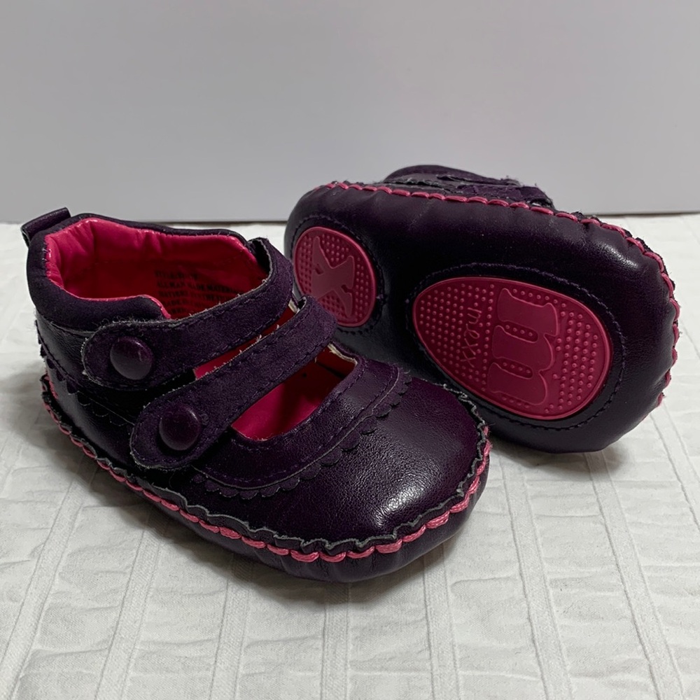 6mos Mexx Burgundy Baby Shoes